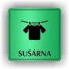 Cedule sušárna – plast (piktogram)