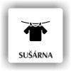 Cedule sušárna – plast (piktogram)