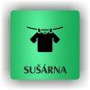 Cedule sušárna – plast (piktogram)