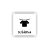Cedule sušárna | Piktogram (čtverec)