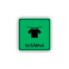 Cedule sušárna | Piktogram (čtverec)