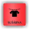 Cedule sušárna – plast (piktogram)