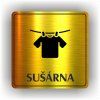 Cedule sušárna – plast (piktogram)
