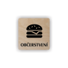 Cedule občerstvení | Piktogram (čtverec)