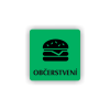 Cedule občerstvení | Piktogram (čtverec)