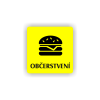 Cedule občerstvení | Piktogram (čtverec)