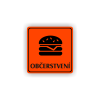 Cedule občerstvení | Piktogram (čtverec)