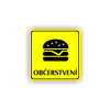 Cedule občerstvení | Piktogram (čtverec)