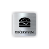 Cedule občerstvení | Piktogram (čtverec)