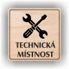 Cedule technická místnost – plast (piktogram)