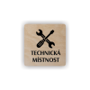 Cedule technická místnost | Piktogram (čtverec)