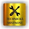 Cedule technická místnost – plast (piktogram)