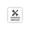 Cedule technická místnost šroubovák a klíč | Piktogram (čtverec)