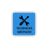Cedule technická místnost | Piktogram (čtverec)