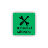 Cedule technická místnost | Piktogram (čtverec)