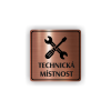 Cedule technická místnost | Piktogram (čtverec)