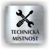 Cedule technická místnost – plast (piktogram)