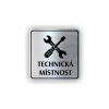 Cedule technická místnost | Piktogram (čtverec)