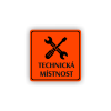 Cedule technická místnost | Piktogram (čtverec)