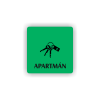 Cedule apartmán kliče | Piktogram (čtverec)