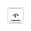 Cedule apartmán kliče | Piktogram (čtverec)