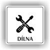 Cedule dílna – plast (piktogram)