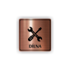 Cedule dílna klíč a šrloubovák | Piktogram (čtverec)