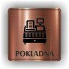 Cedule pokladna – plast (piktogram)