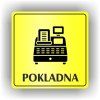 Cedule pokladna – plast (piktogram)