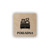 Cedule pokladna | Piktogram (čtverec)