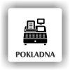 Cedule pokladna – plast (piktogram)