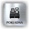 Cedule pokladna – plast (piktogram)