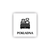 Cedule pokladna | Piktogram (čtverec)