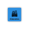 Cedule pokladna | Piktogram (čtverec)