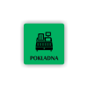 Cedule pokladna | Piktogram (čtverec)