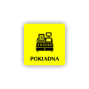 Cedule pokladna | Piktogram (čtverec)
