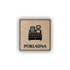 Cedule pokladna | Piktogram (čtverec)