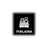 Cedule pokladna | Piktogram (čtverec)