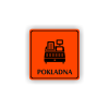 Cedule pokladna | Piktogram (čtverec)