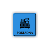 Cedule pokladna | Piktogram (čtverec)