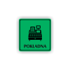Cedule pokladna | Piktogram (čtverec)