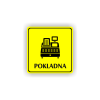 Cedule pokladna | Piktogram (čtverec)