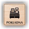 Cedule pokladna – plast (piktogram)