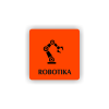 Cedule robotika | Piktogram (čtverec)