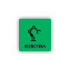 Cedule robotika | Piktogram (čtverec)