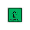 Cedule robotika | Piktogram (čtverec)