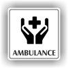 Cedule ambulance – plast (piktogram)
