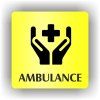 Cedule ambulance – plast (piktogram)