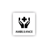 Cedule ambulance | Piktogram (čtverec)