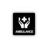 Cedule ambulance | Piktogram (čtverec)